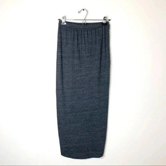 Revolve Nation Marnie Wrap Midi Skirt Knit High Rise Waist Grey Size XS - Picture 14 of 15